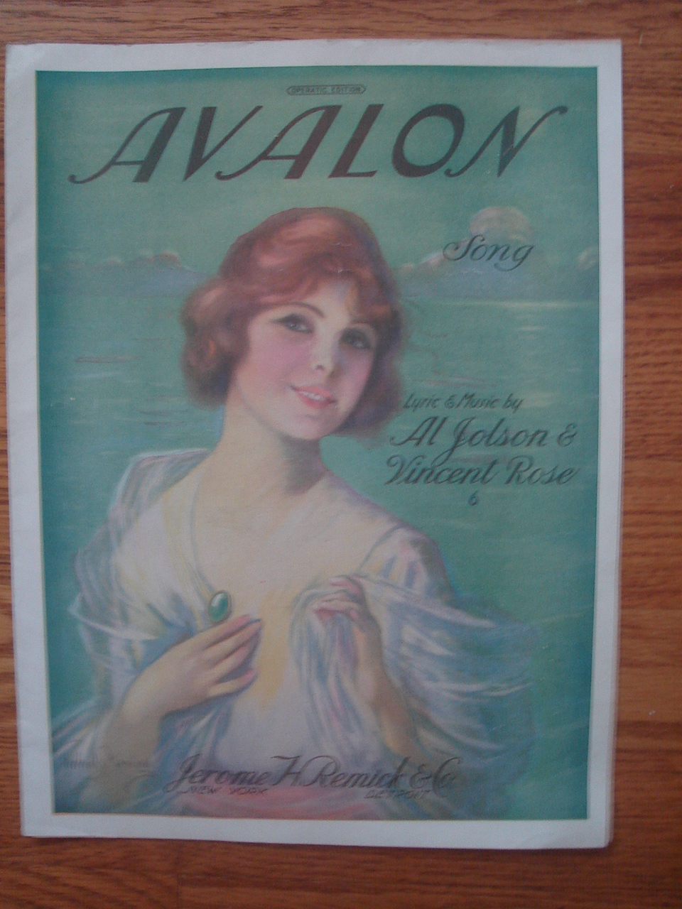 Image for Avalon Fox Trot Song (Sheet Music Frederick Manning Art)