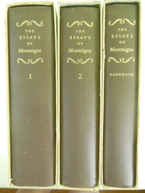 The Essays of Marcel Montaigne (Three Volumes in Slipcases Plus SANDGLASS) Image for The Essays of Marcel Montaigne (Three Volumes in Slipcases Plus SANDGLASS)