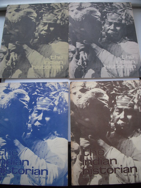 Image for The Indian Historian Magazine Full Run 4 Issues, 1971