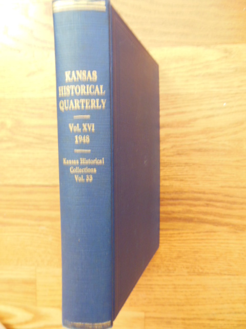 Image for The Kansas Historical Quarterly Volume XVI 1948