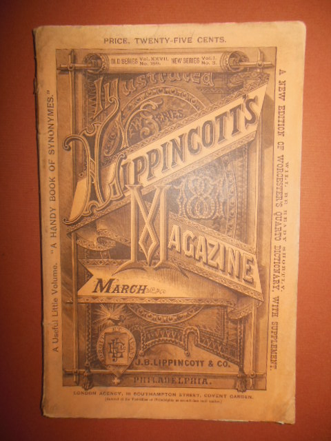 Lippincott's Magazine March 1881 (The Diamond Mines of South Africa & Fanny Stevenson) Image for Lippincott's Magazine March 1881 (The Diamond Mines of South Africa & Fanny Stevenson)