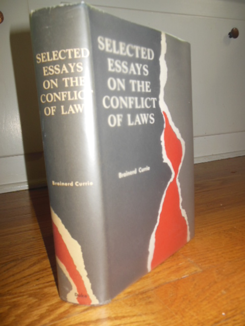 Image for Selected Essays on the Conflict of Laws