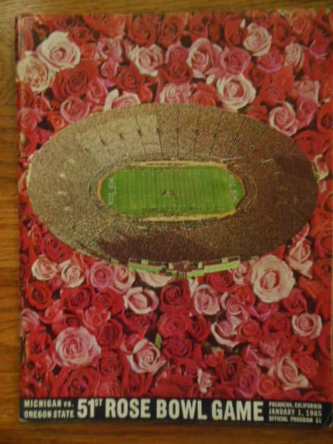 51st Rose Bowl Game, Official Program, Michigan Vs. Oregon State (1965) Image for 51st Rose Bowl Game, Official Program, Michigan Vs. Oregon State (1965)
