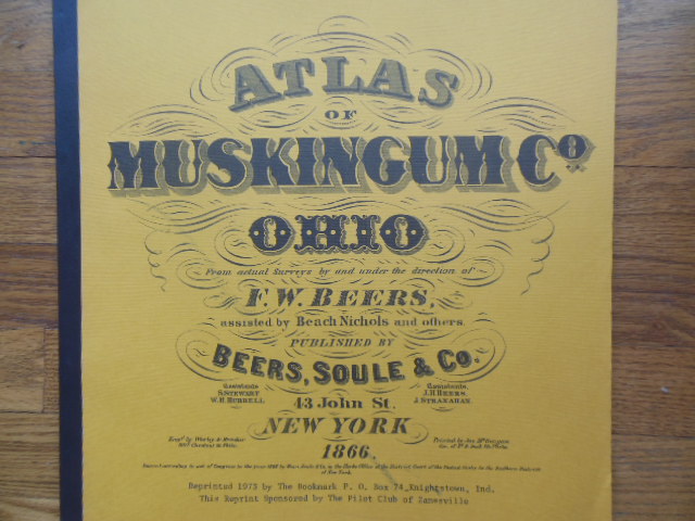 Atlas of Muskingum County Ohio (Facsimile of 1866) Image for Atlas of Muskingum County Ohio (Facsimile of 1866)