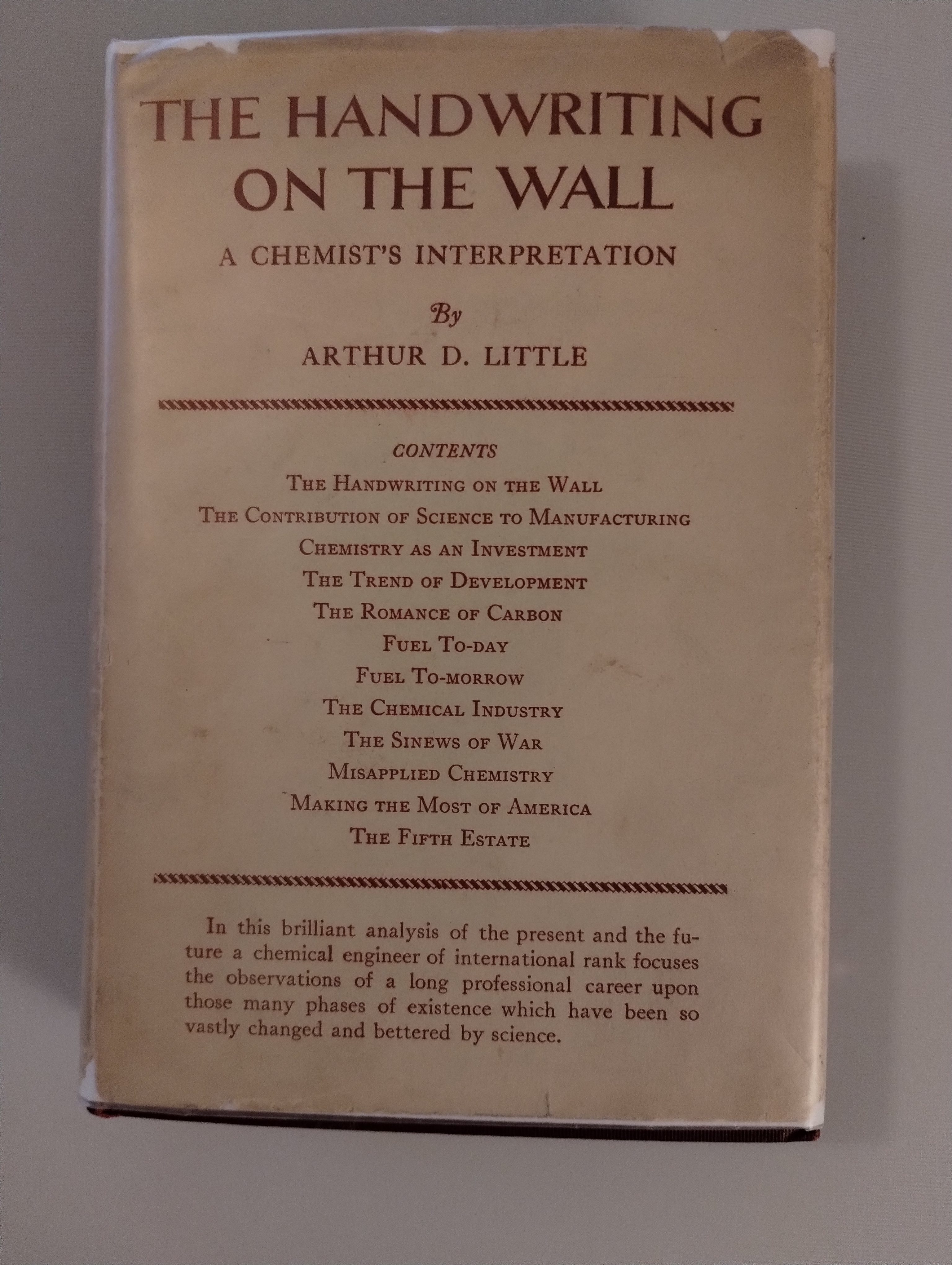 THE HANDWRITING ON THE WALL