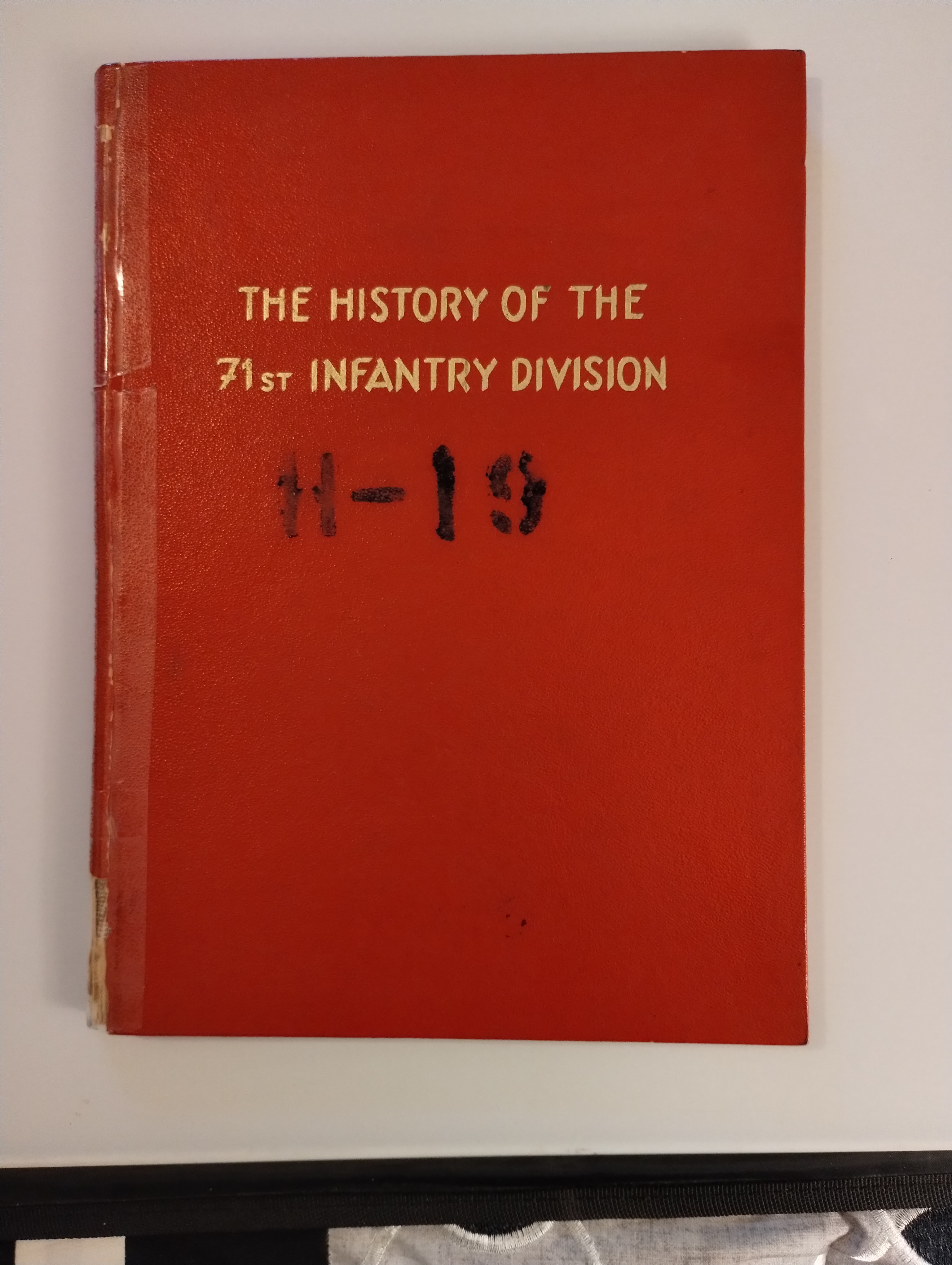 THE HISTORY OF THE 71ST INFANTRY DIVISION