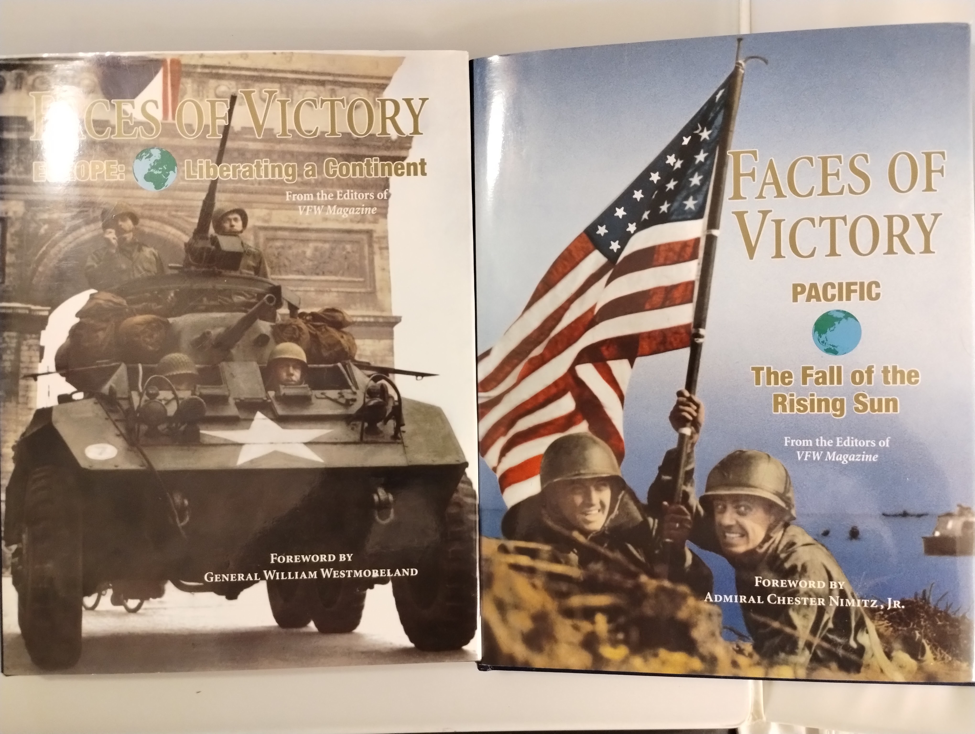 FCES OF VICTORY EUROPE , FACES OF VICTORY PACIFIC [ 2 VOLS ]