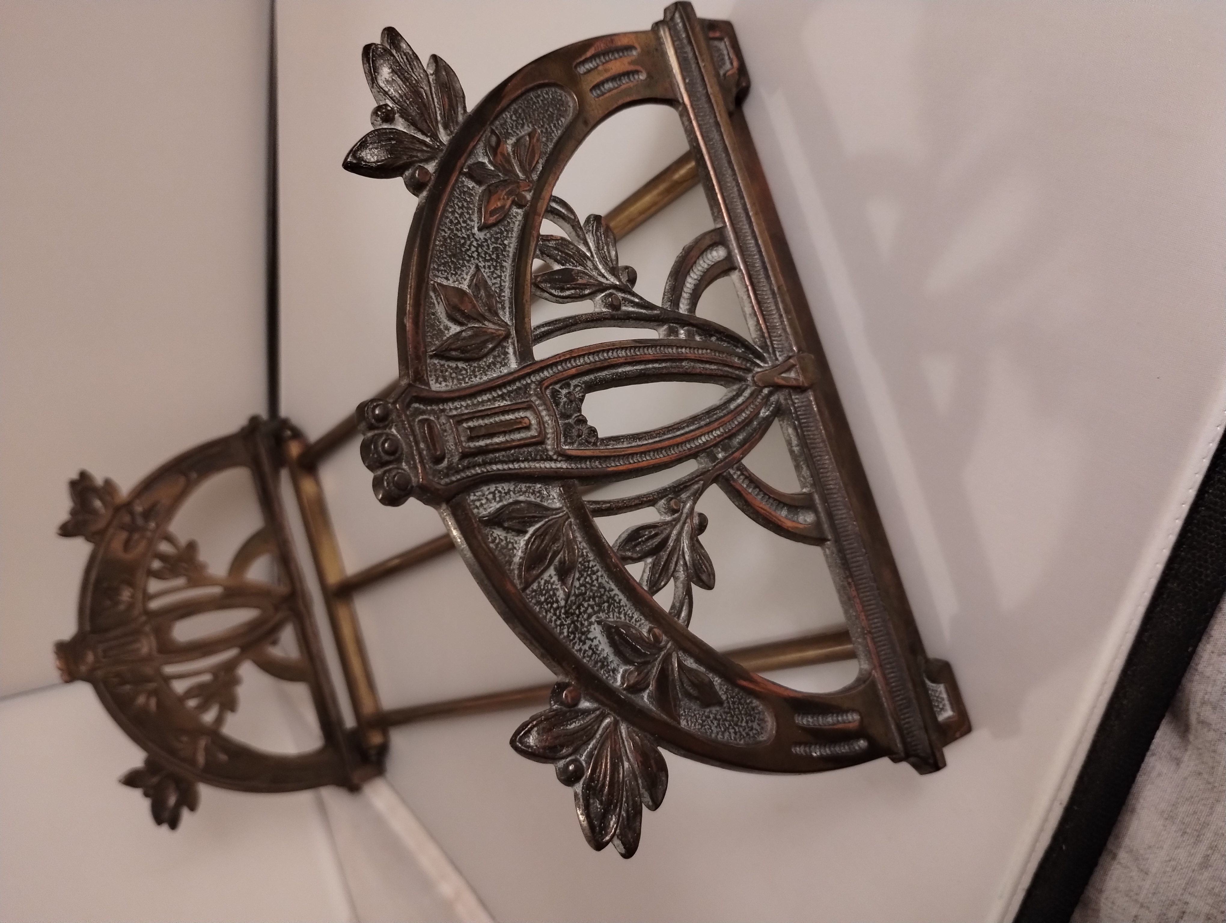 ANTIQUE , ADJUSTABLE BRONZE BOOK ENDS