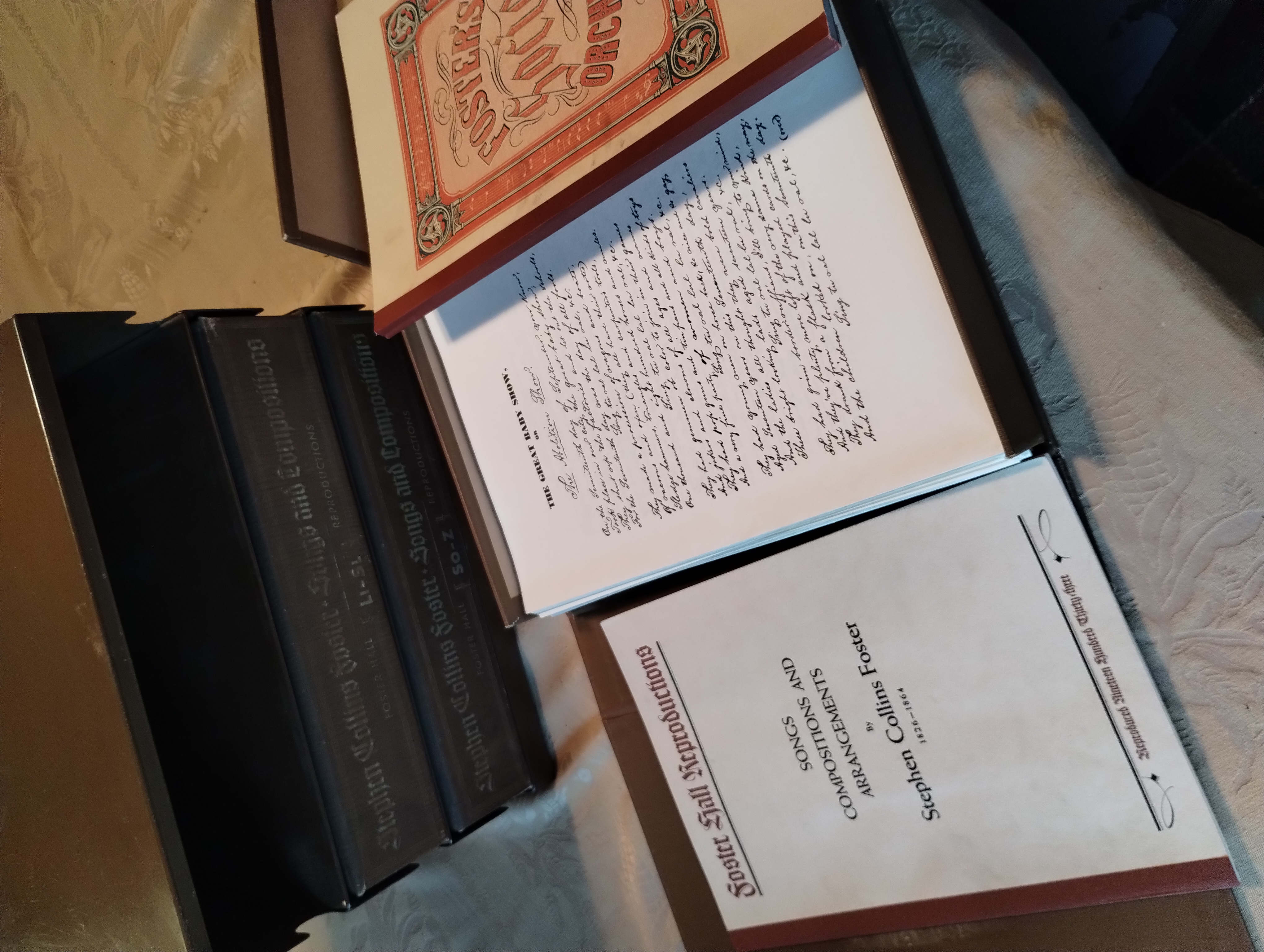 SONGS COMPOSITIONS AND ARRANGEMENTS BY STEPHEN CILLINS FOSTER