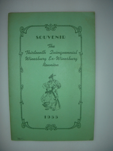 Image for Souvenir The Thirteenth Quinquennial Winesburg Ex-Winesburg Reunion 1955 (Winesburg, Ohio)