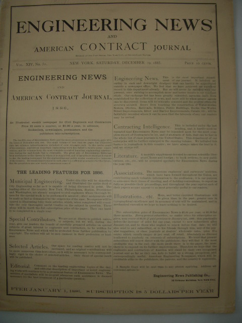 Image for Engineering News and American Contract Journal Vol. XVII April 23, 1887