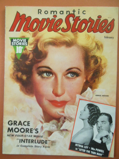 Image for Romantic Movie Stories Magazine Februrary , 1937  (Grace Moore, Myrna Loy, William Powell cover)