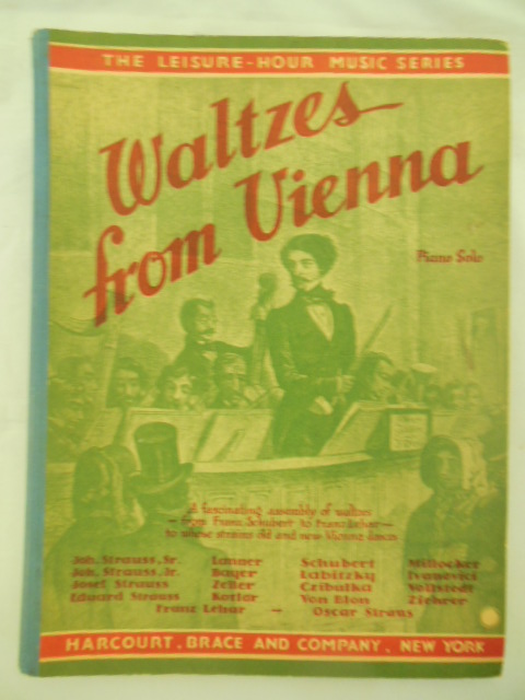Image for Waltzes from Vienna Piano Solo (The Leisure Hour Music Series)