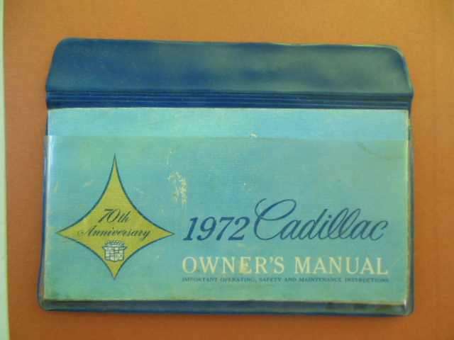 Image for 1972 Cadillac Owner's Manual; 1972 Cadillac Emissions Control Systems  (In Original Plastic Holder)