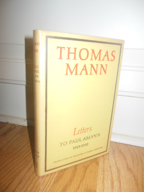 Image for Thomas Mann: Letters To Paul Amann 1915-1952