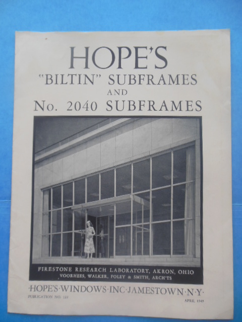 Image for Hope's "Biltin" Subframes and No. 2040 Subframes (1949)