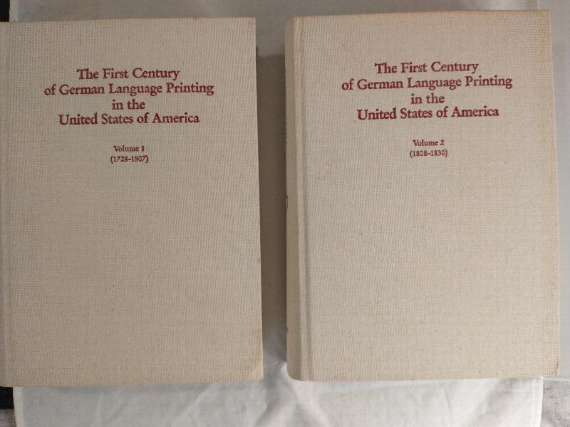 Image for The First Century of German Language Printing in the United States of America  (Two Volume Set)