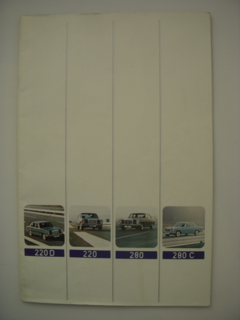 Image for 1973 Mercedes-Benz Sales Catalog Models 220D, 220, 280, 280C