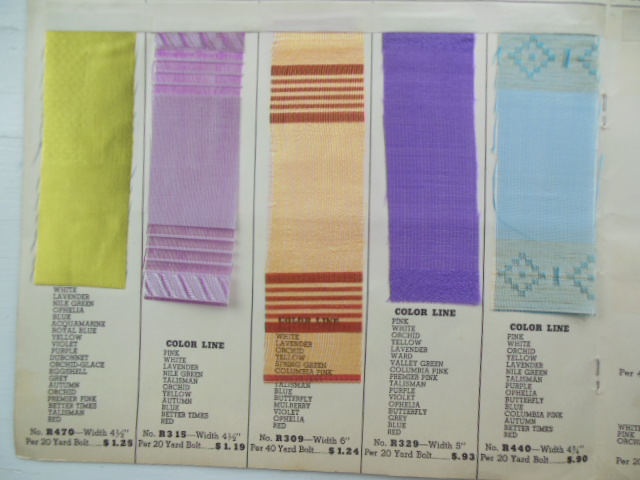 Image for American Decorative Flower Company Inc. 1939 Ribbon Sample Book (Complete)