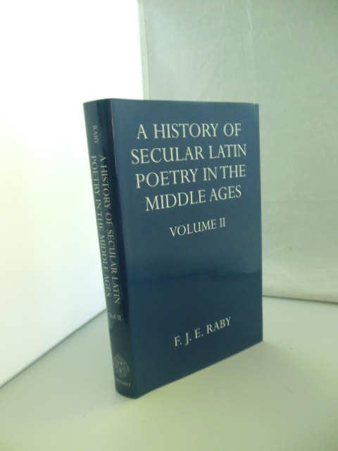 Image for A History of Secular Latin Poetry in the Middle Ages Volume II