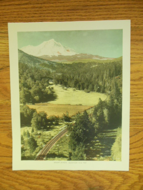 Image for Mount Shasta Elevation 14,161 Feet  Color Print  (1943