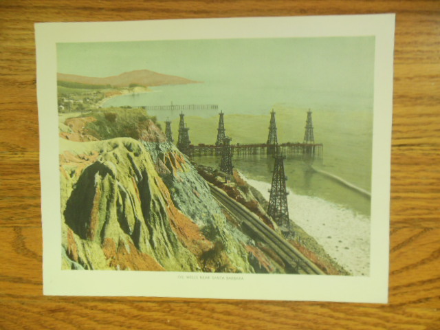 Image for Oil Wells Near Santa Barbara Color Print  (1943)