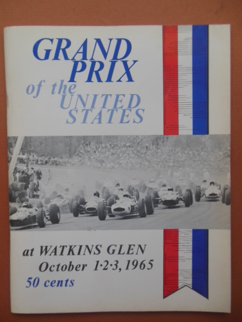 Image for Grand Prix of the United States at Watkins Glen October 1,2,3, 1965  Program