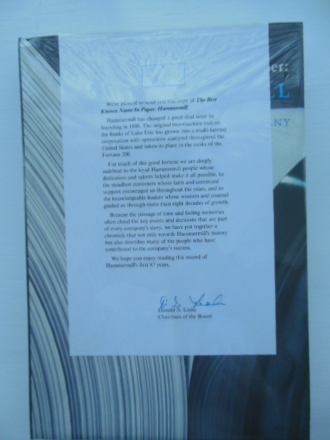 Image for The Best Known Name in Paper: Hammermill, A History of the Company