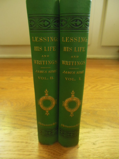 Image for Lessing (Gotthold Ephraim Lessing, Two Volume Set )