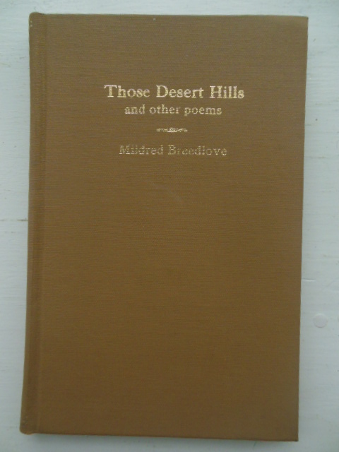 Image for Those Desert Hills and Other Poems (SIGNED 1st Ed.)