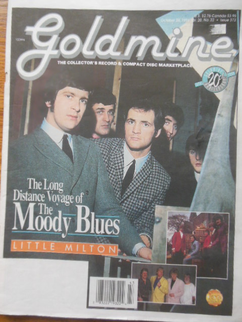 The Goldmine Magazine October 28, 1994 20th Anniversary Issue (The Moody Blues) Image for The Goldmine Magazine October 28, 1994 20th Anniversary Issue (The Moody Blues)