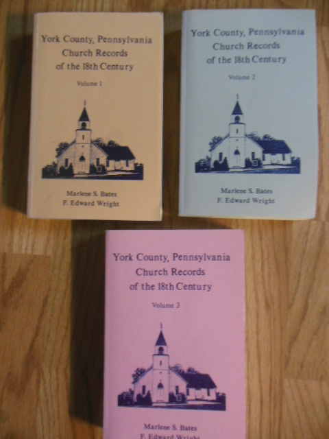 Image for York County, Pennsylvania Church Records of the 18th Century (Volume 1, Volume 2, Volume 3)