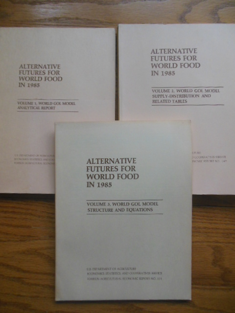 Image for Alternative Futures for World Food 1985 (three volume set(
