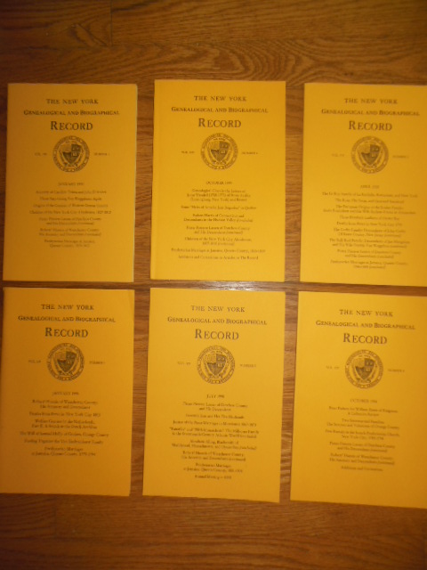 Image for The New York Genealogical and Biographical Record Six Issues (Pieter Pieterse Lassen, Robert Huestis)