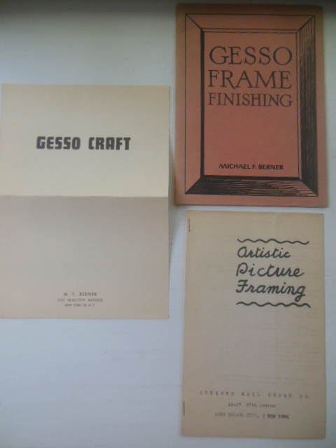 Image for Gesso Frame Finishing 1947. Two Extra Gesso Booklets