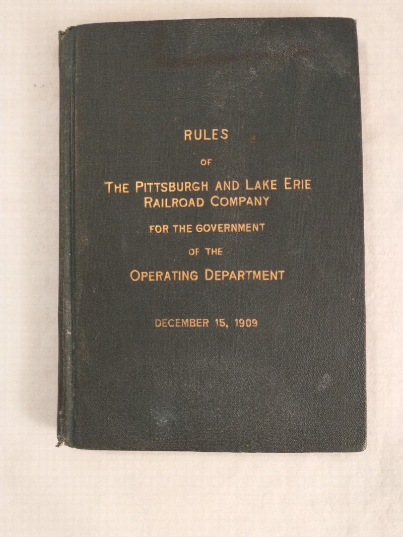 Image for RULES OF THE PITTSBURGH AND LAKE ERIE RAILROAD COMPANY