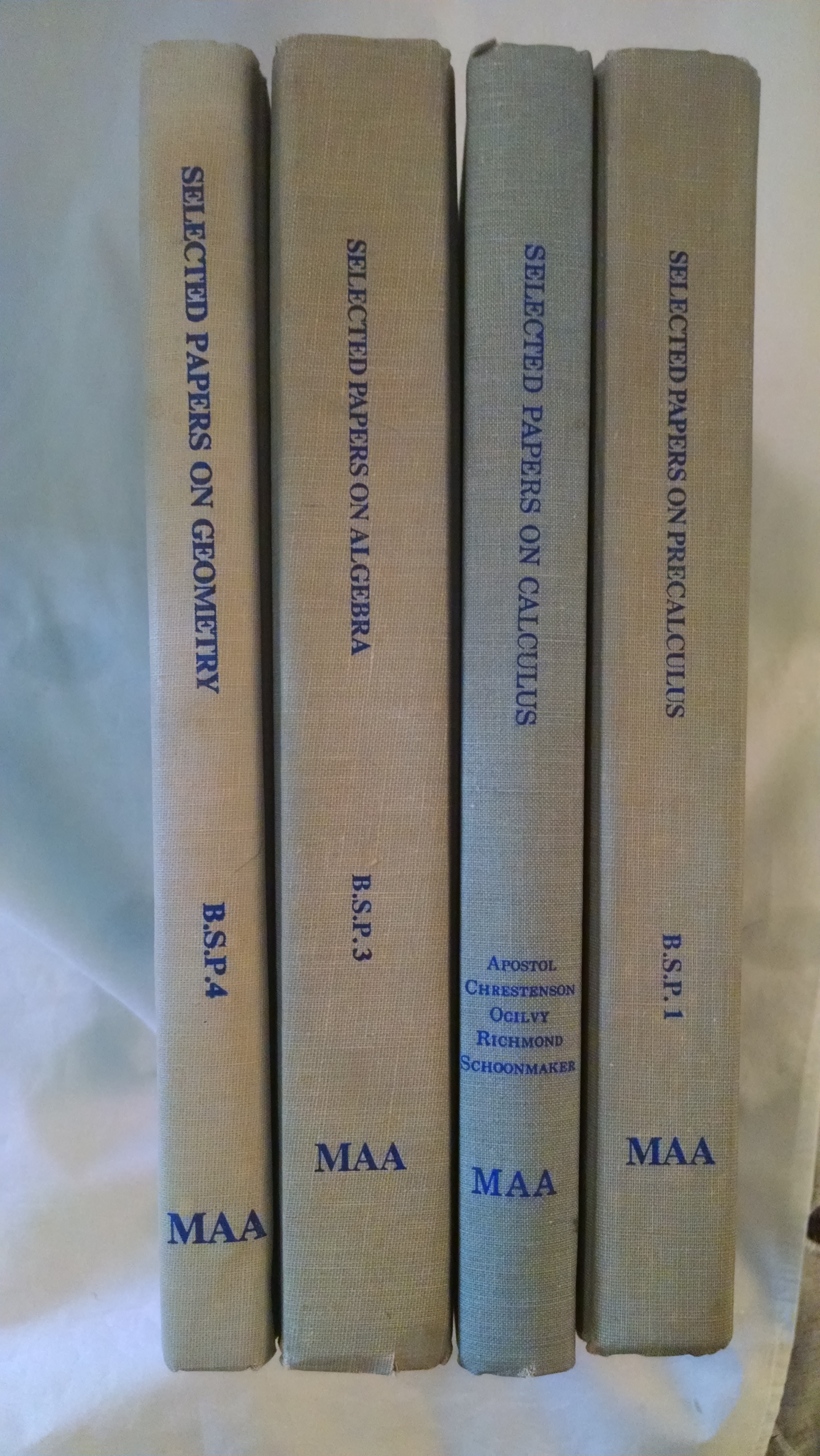 Image for THE RAYMOND W. BRINK SELECTED MATHEMATICAL  PAPERS   4 VOL SET