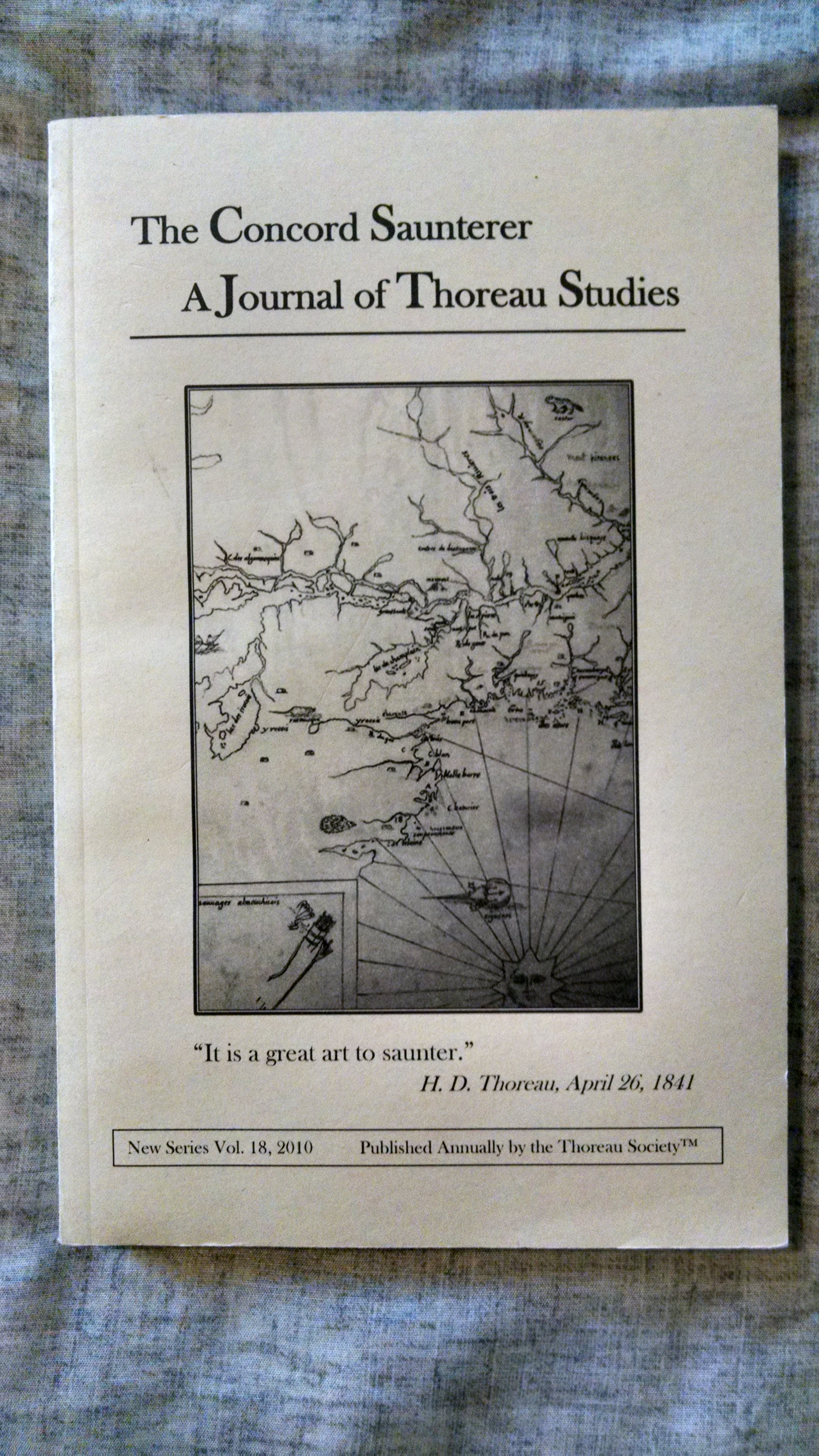 Image for THE CONCORD SAUNTERER A JOURNALM OF THOREAU STUDIES