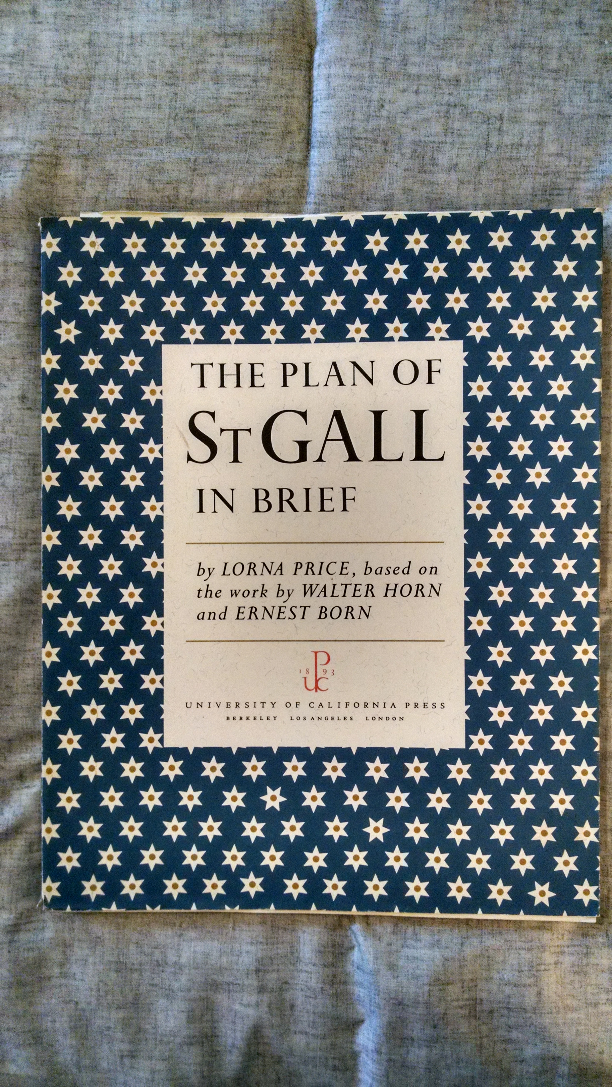 Image for THE PLAN OF ST GALL IN BRIEF