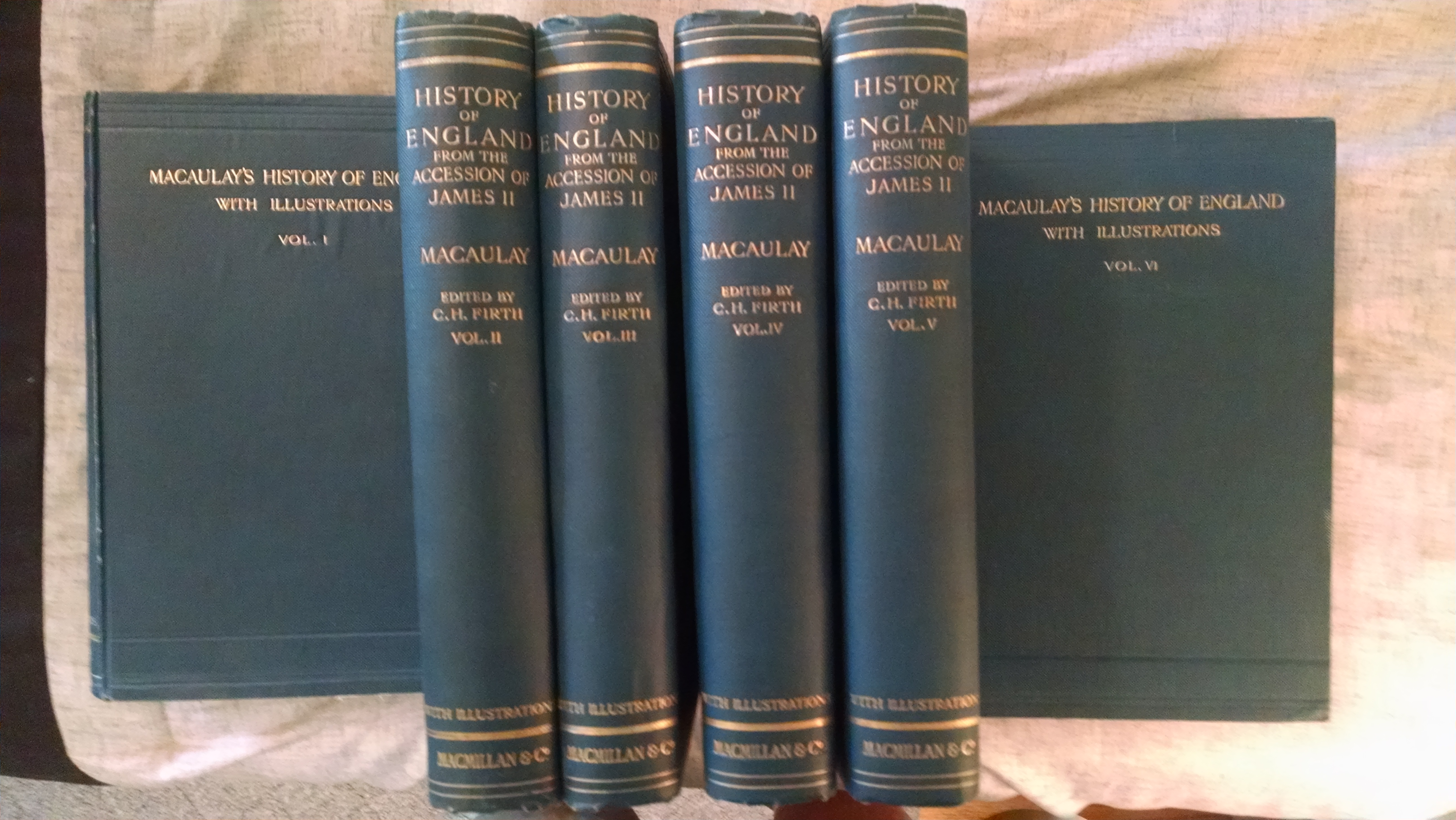 Image for THE HISTORY OF ENGLAND COMPLETE 6 VOL SET