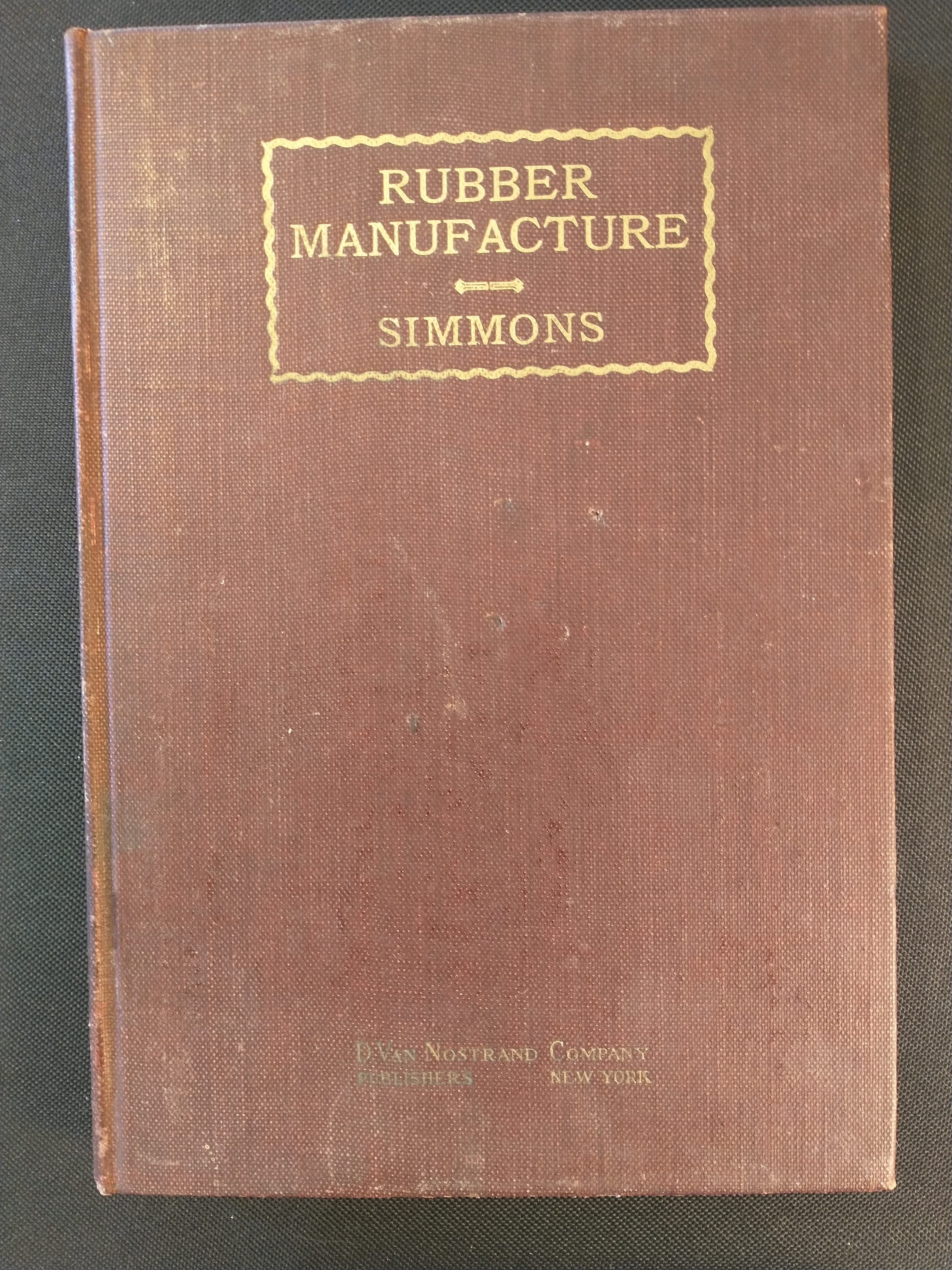 Image for RUBBER MANUFACTURE