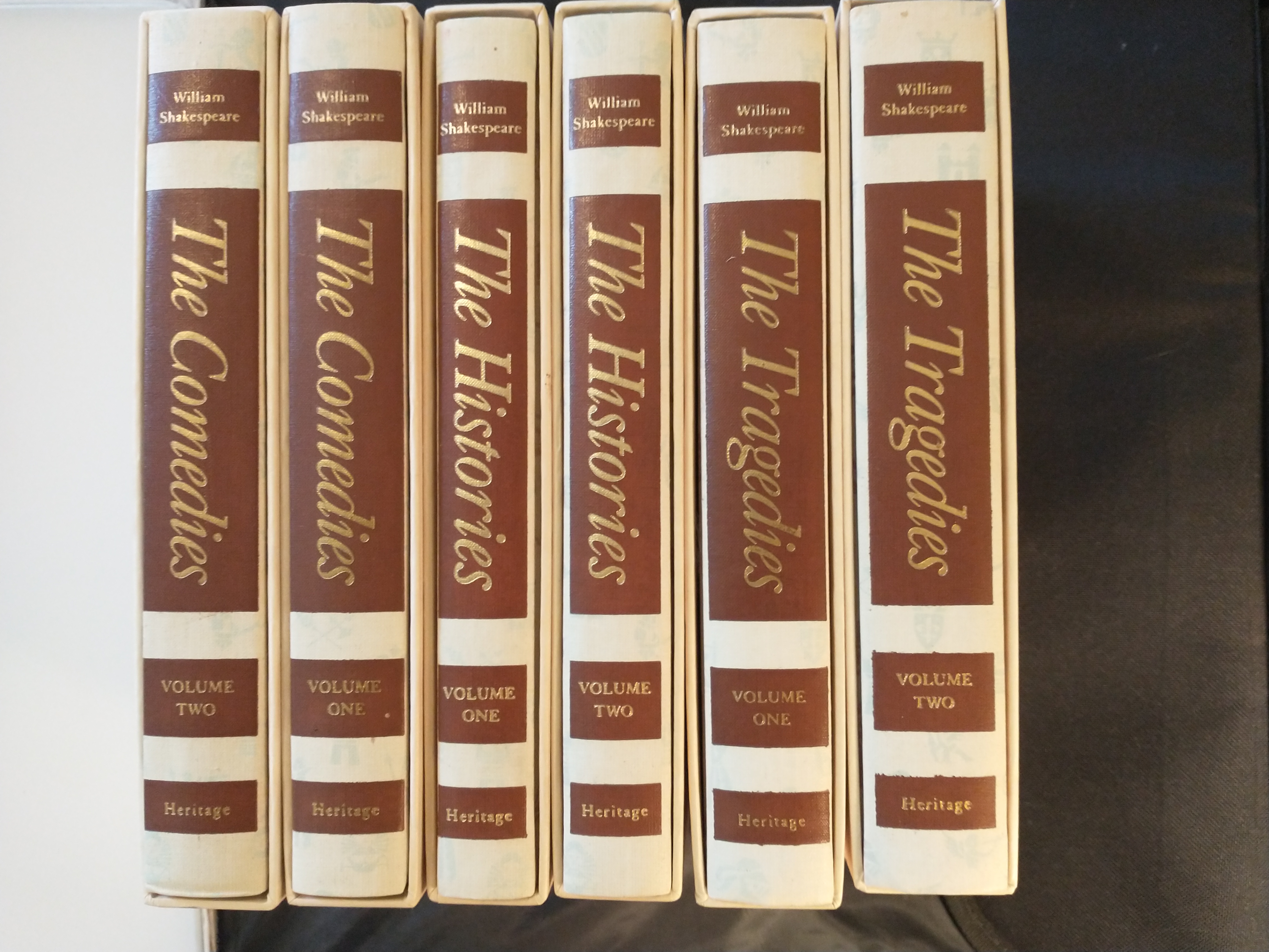 Image for THE HISTORIES , THE TRAGEDIES , THE COMEDIES 6 VOL SET