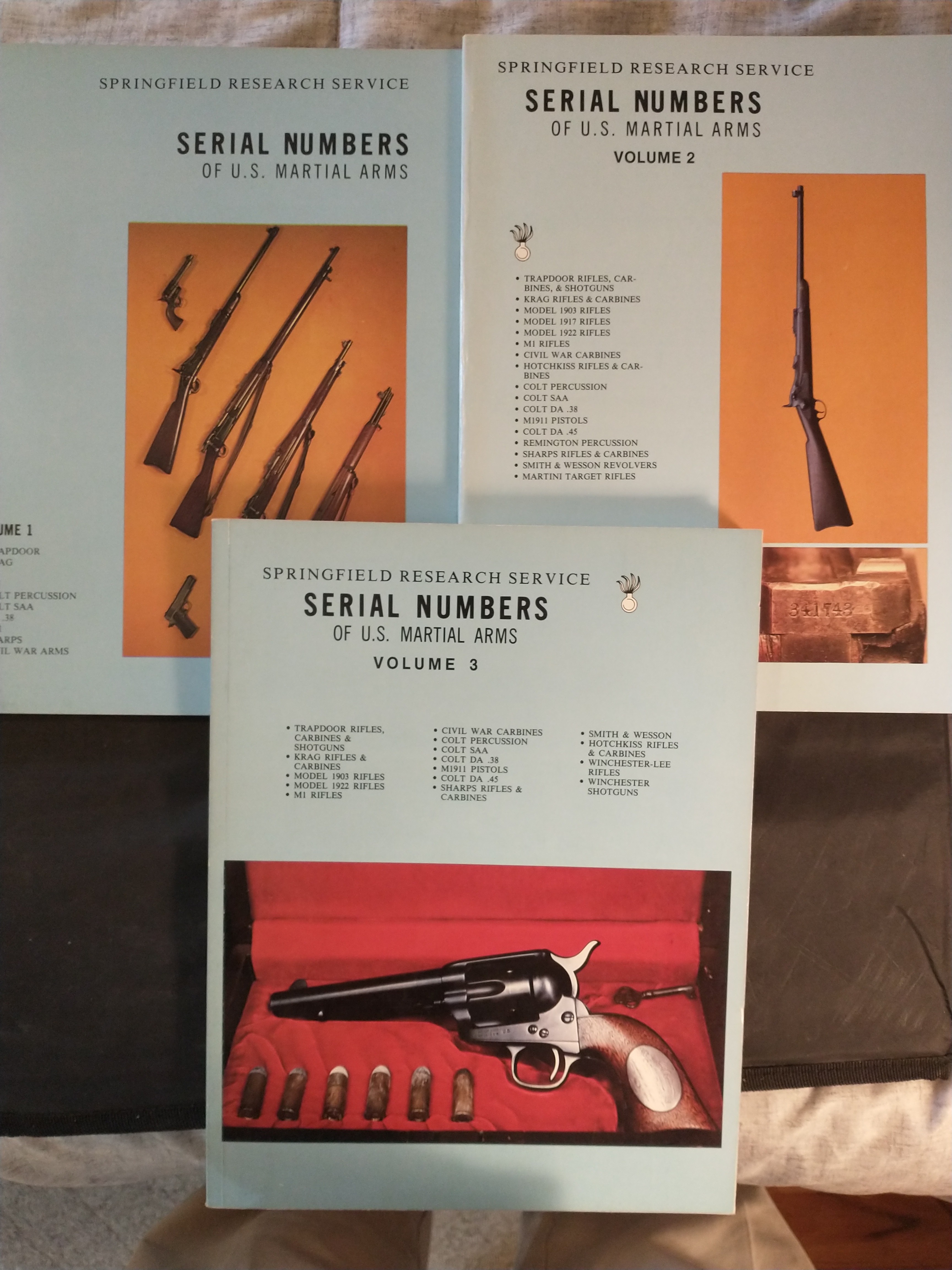 Image for SERIAL NUMBERS OF U.S. MARTIAL ARMES VOLUMES 1 , 2 ,AND 3
