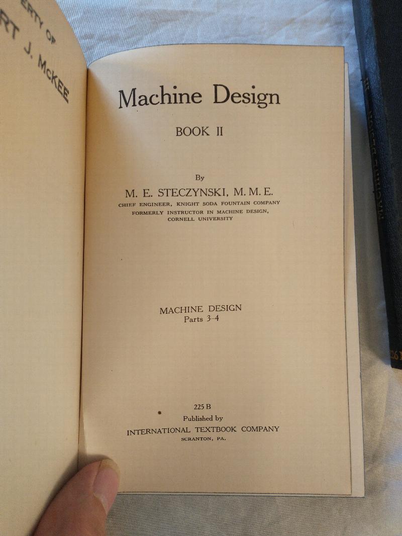 MACHINE DESIGN BOOK 1 , 2 , 3